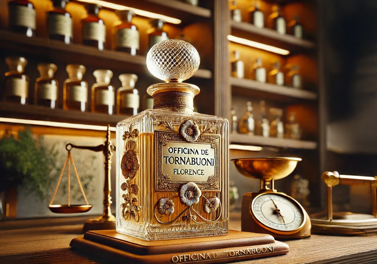 Unique artisanal perfume bottles created by Officina de’ Tornabuoni, Florence